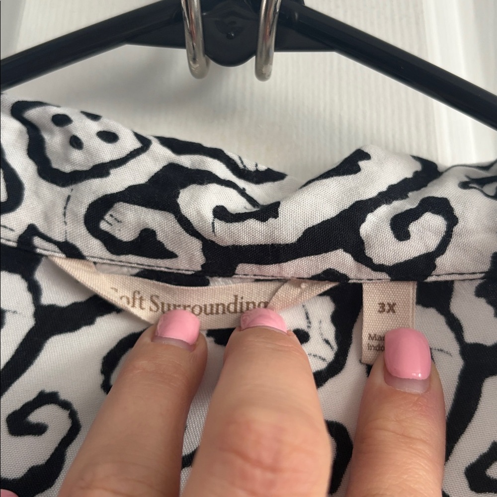 Soft Surroundings Boho Artsy Lagenlook Tunic Top Size 3X - Picture 2 of 4
